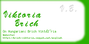 viktoria brich business card